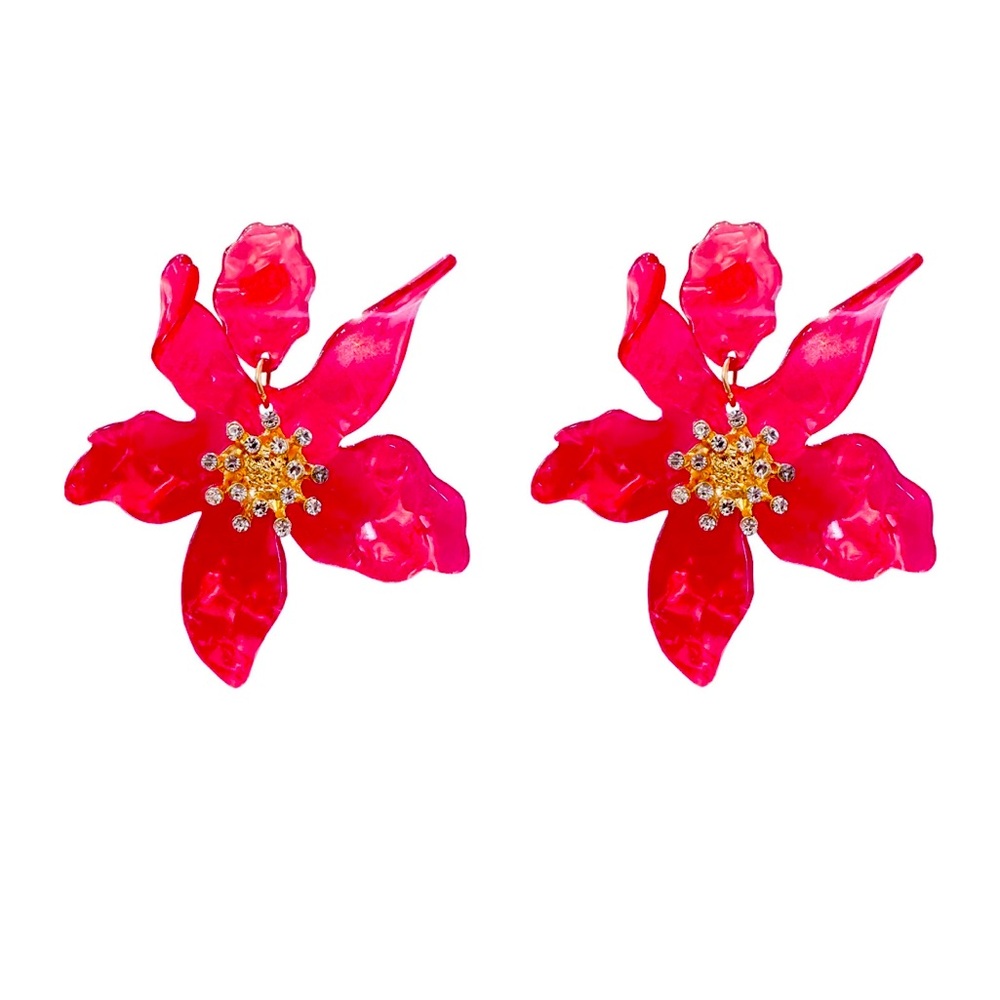Alamour the Label Briella Rose Flower earrings